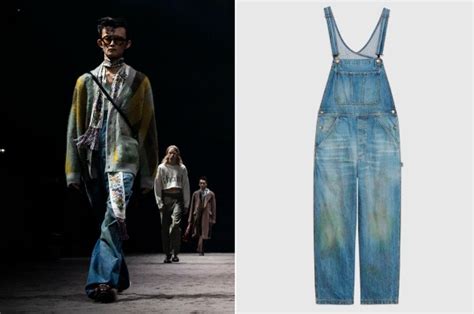 Gucci is selling denim overalls with grass 'stain effect' for ,400